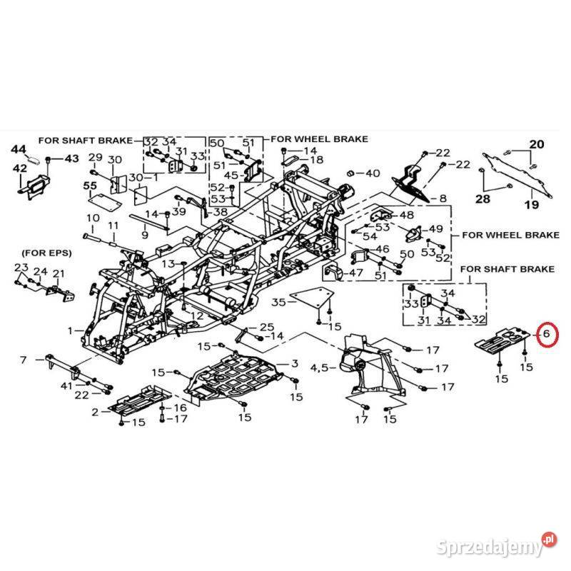 Plastikowa osłona podwozia tył do quada TGB małopolskie Nowy Sącz