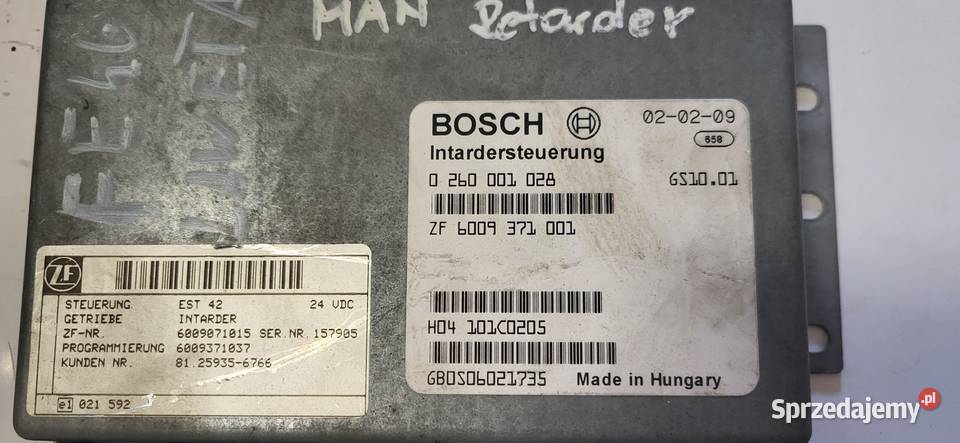 STEROWNIK EST42 INTARDER ZF 6009371001 Mojusz
