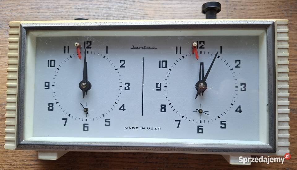 Stary zegar szachowy Jantar mechaniczny retro Kraków
