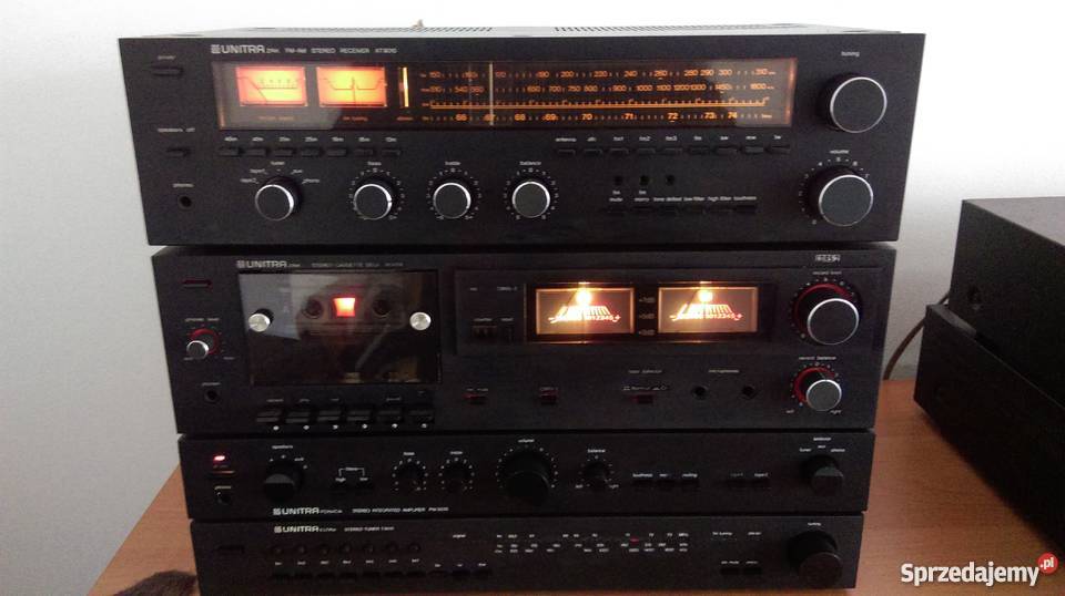 Wieża Unitra ZRK czarna Węgrów