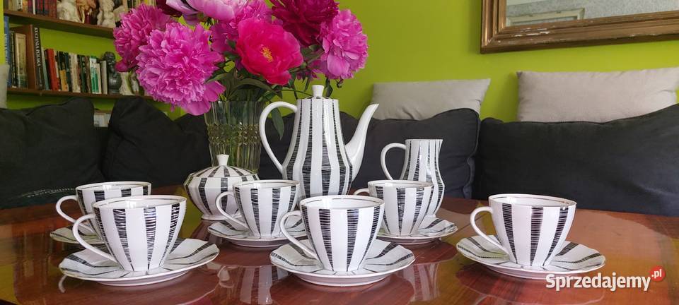 Serwis porcelanowy vinted lata 70te biały Rozkopaczew