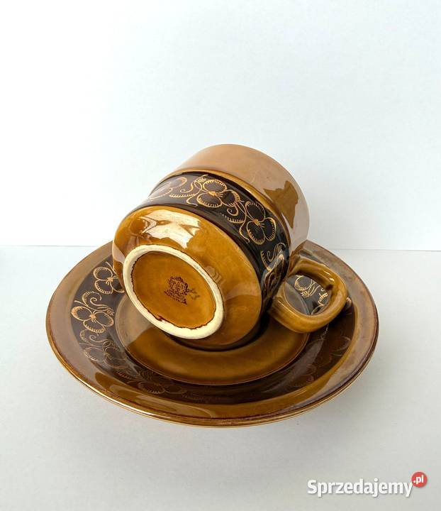 Filiżanka Tułowice ceramika miodowa lata 7080 XX Porcelana i szkło Kraków