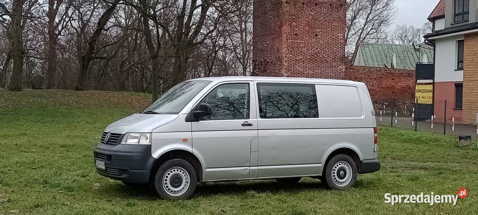 VW T5 Transporter 130 9 osób klima srebrny met zachodniopomorskie Stargard