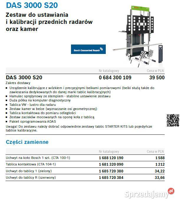 DAS 3000 S20 Facelift ADAS Pozostałe Bielsko-Biała sprzedam