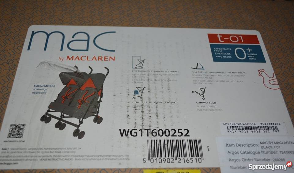 Argos mac cheap by maclaren