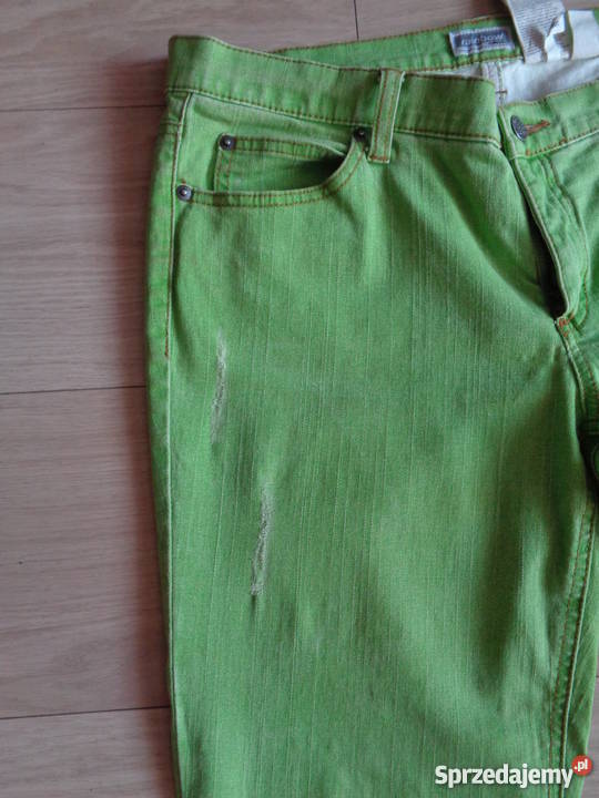 spodnie limonkowe Gdańsk sprzedam