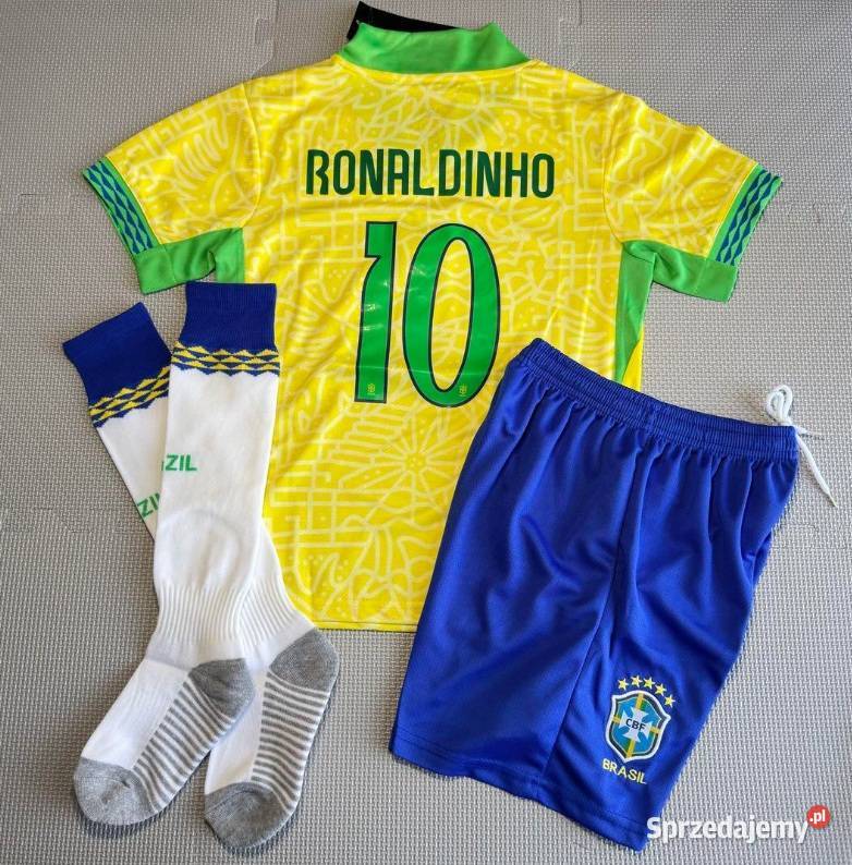 Komplet piłkarski koszulka Ronaldinho rozmiary Warszawa sprzedam