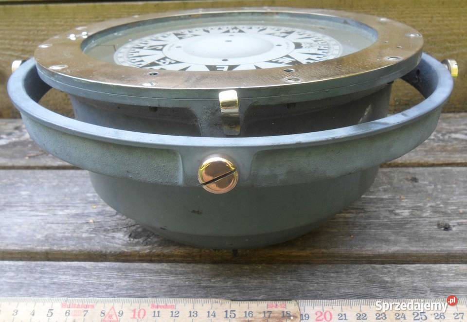 Stary oryginalny angielski kompas firmy HEAT Warszawa