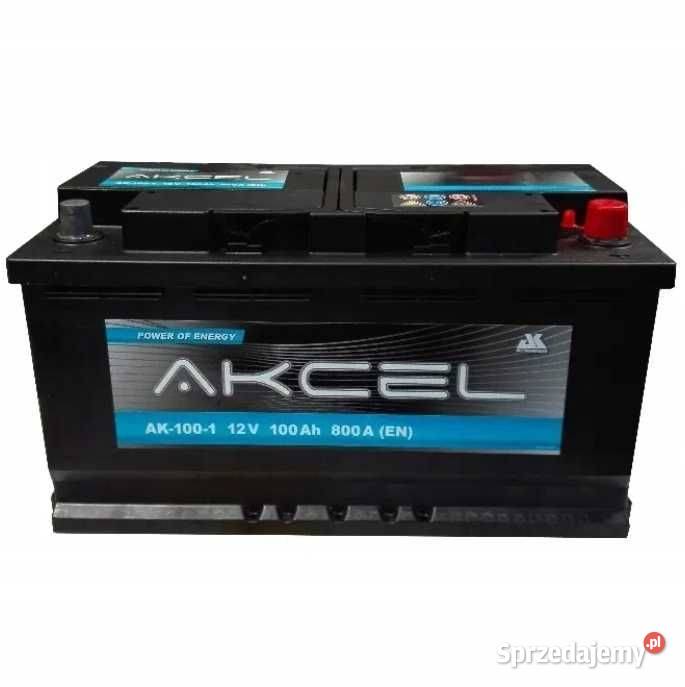 Akumulator Samochodowy AKCEL 12V 100Ah 830A EN dolnośląskie Jelcz-Laskowice