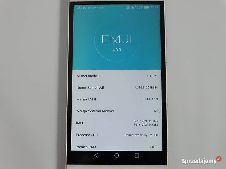 Huawei P8 Lite ALEL21 Dual SIM Stan Biłgoraj