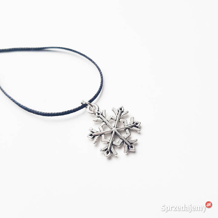 Wisiorek świąteczny zimowy śnieżynka średnica 17 sprzedam