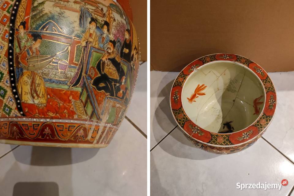 misa waza wazon osłonka donica chińska porcelana Kielce