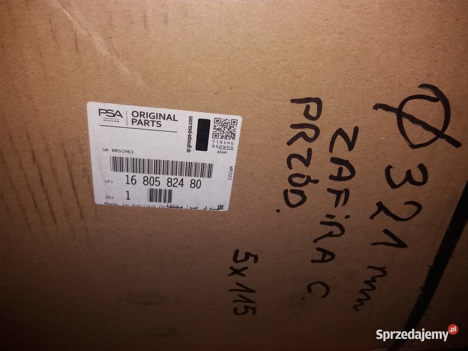 ZAFIRA C tarcze hamulcowe klocki 321mm 5x115 Wieluń