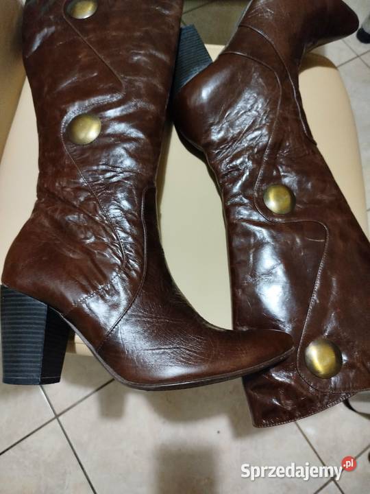 Kozaki ze skóry naturalnej Livien 40 Kozaki Olecko