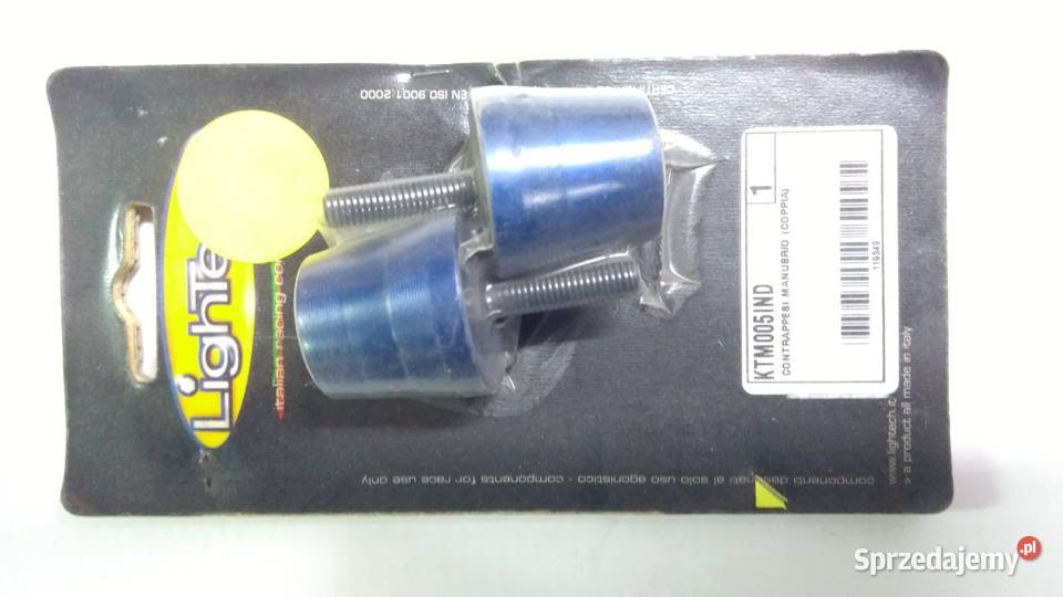 Końcówki ciężarki kierownicy Lightech KTM05 Bielsk Podlaski sprzedam