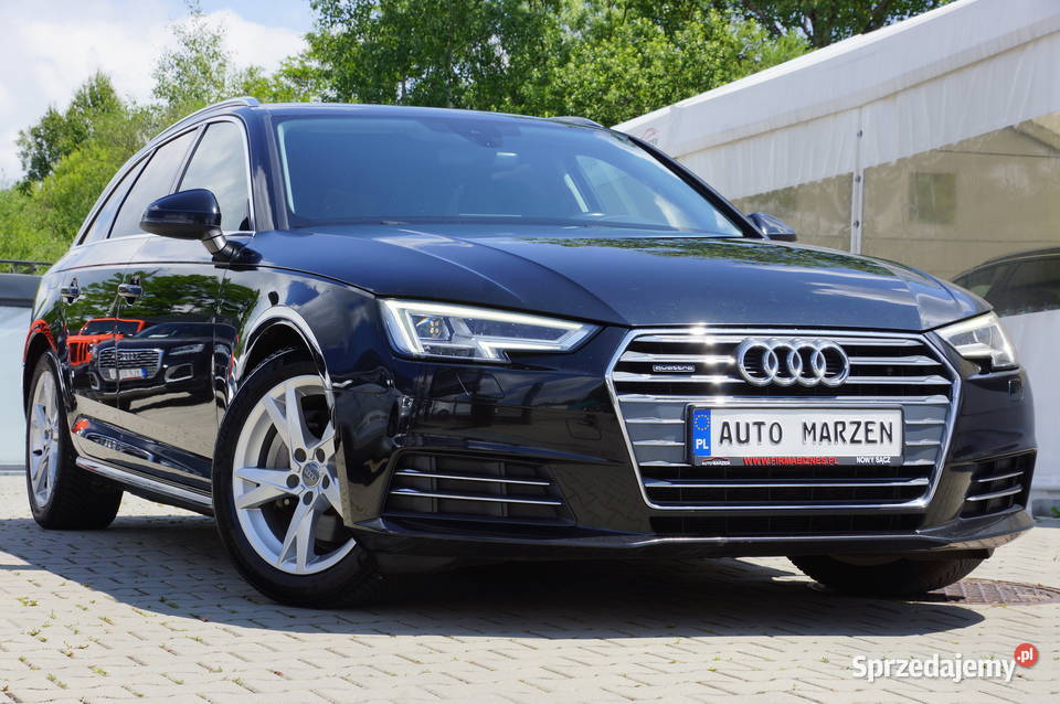 Audi A4 20 TDI CR 190 4x4 Webasto Full LED Hak wielofunkcyjna kierownica Nowy Sącz