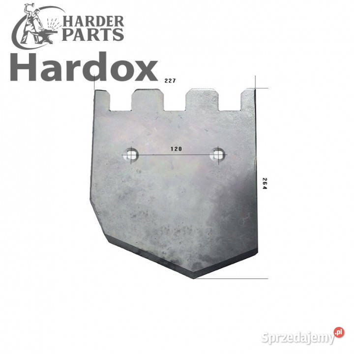 Lemiesz HARDOX 08900357P do kombajnu Suwałki