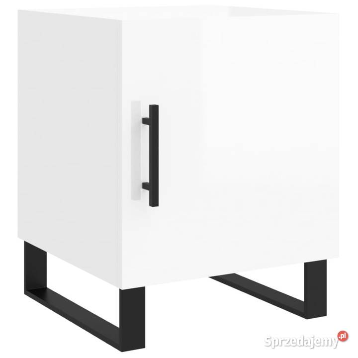 Szafka nocna biała z połyskiem 40x40x50 WM827616 mazowieckie Warszawa