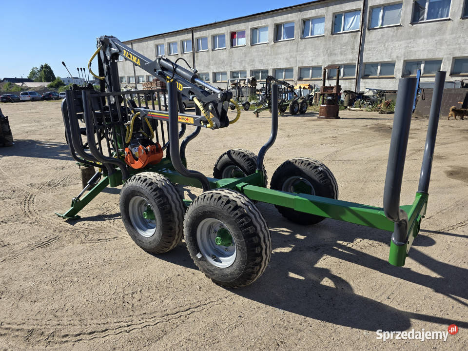 Przyczepa leśna do zrywki FARMA T6 własna Rudolfowo sprzedam