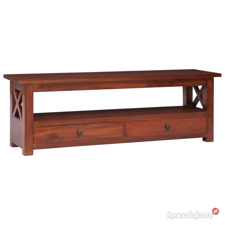 Szafka pod TV brązowa 115x30x40 lite drewno Dom i Ogród mazowieckie Warszawa sprzedam