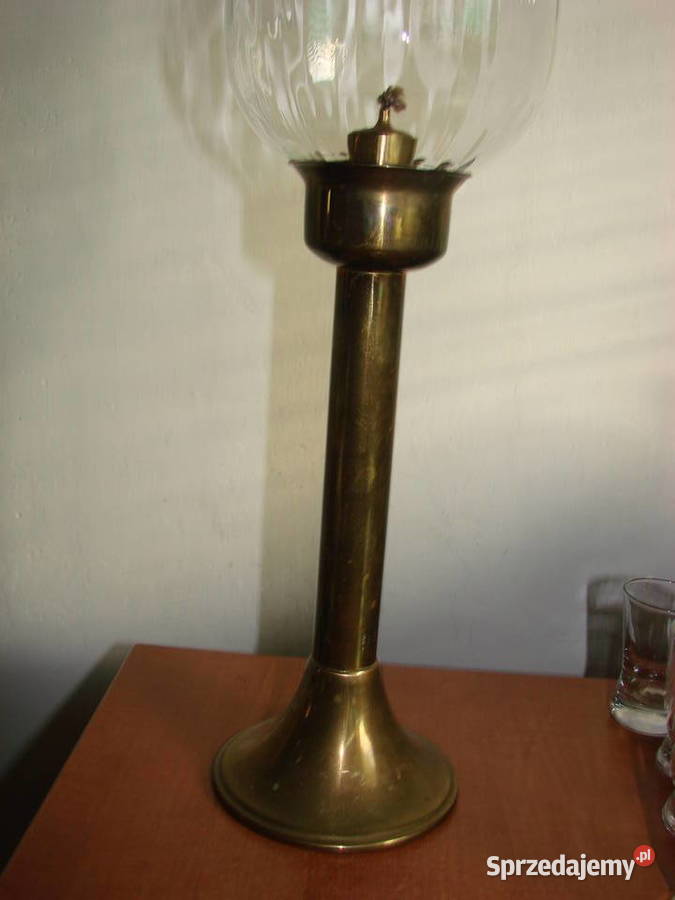 CAWA mosiężna lampa naftowa Pruszcz Gdański
