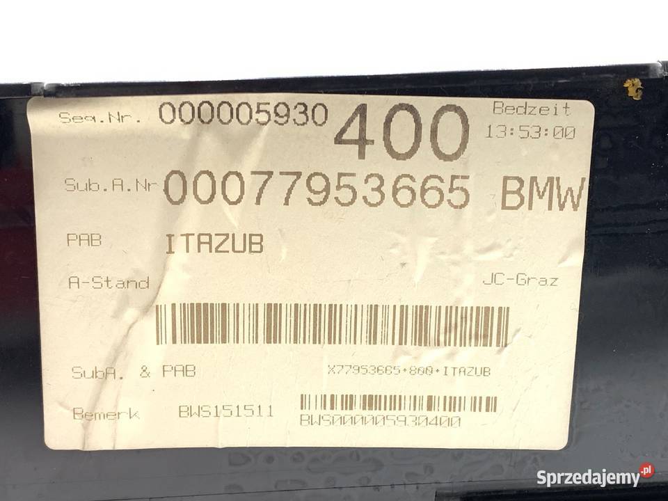 SCHOWEK BMW E83 Hatchback 0311 PÓŁKA WNĘKA