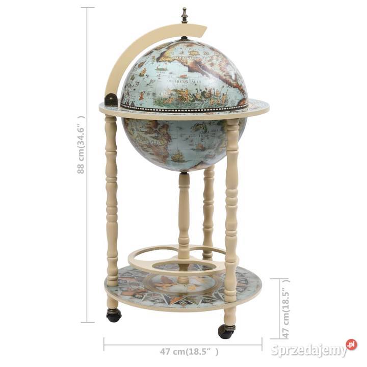 vidaXL Globobar ze stojakiem na wino niebieski Warszawa