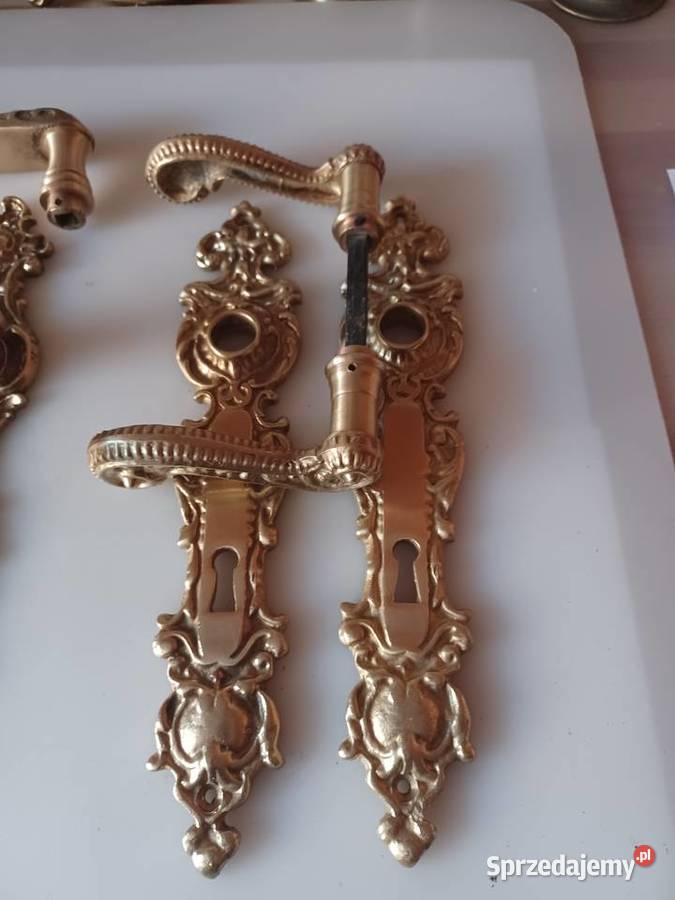 Klamki i szyldy mosiężne Poznań sprzedam