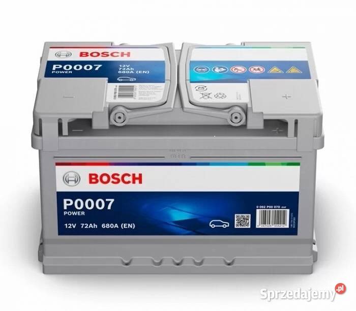 Akumulator Bosch 72Ah 680A EN P0007 PRAWY PLUS Akumulatory Zgierz sprzedam