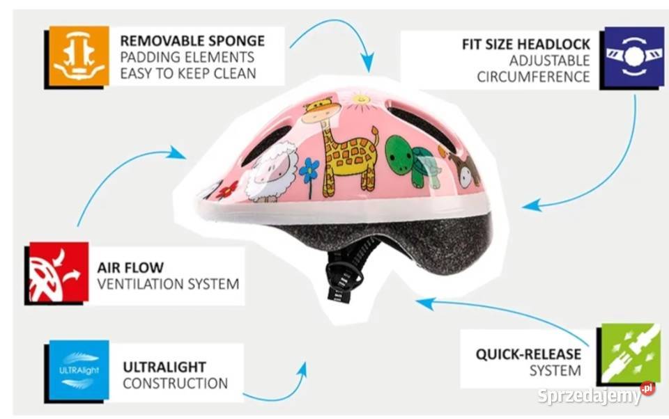 Kask dziecięcy Meteor MV2 XS 4448 Waga 210g Ostrowiec Świętokrzyski