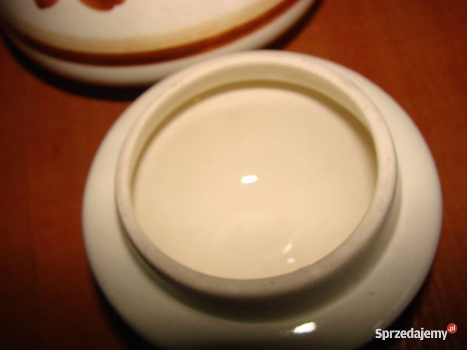 Włocławek fajansowy pojemnik kuchenny PRL