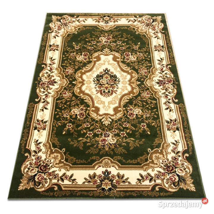 GĘSTY DYWAN 200X300 ZIELONY KLASYCZNY 0611 podlaskie