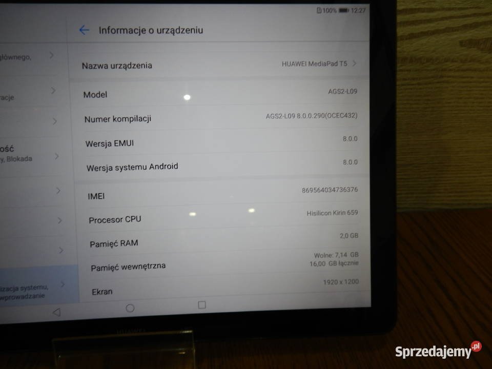 Tablet Huawei MediaPad T5 216GB Tablety i palmtopy podkarpackie Leżajsk sprzedam