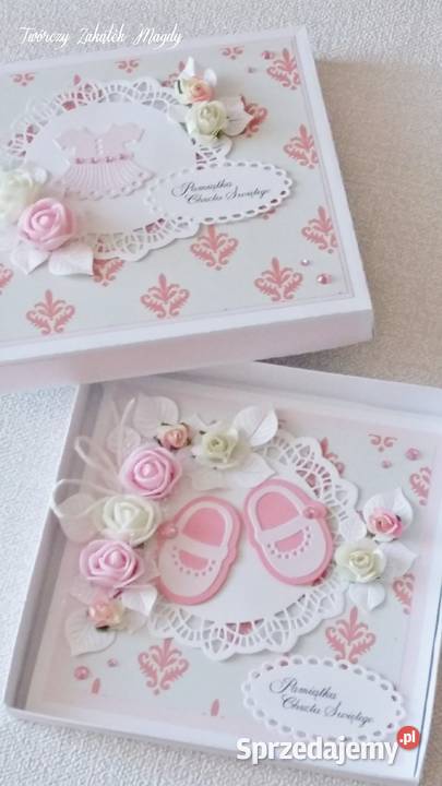 Kartka na Chrzest Święty w pudełku różne wzory Słupsk