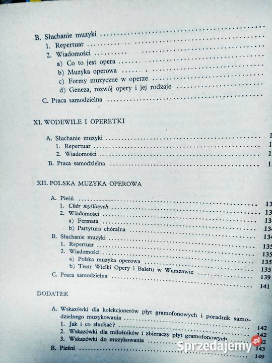 Wychowanie muzyczne stare książkiantykwaryczne Warszawa