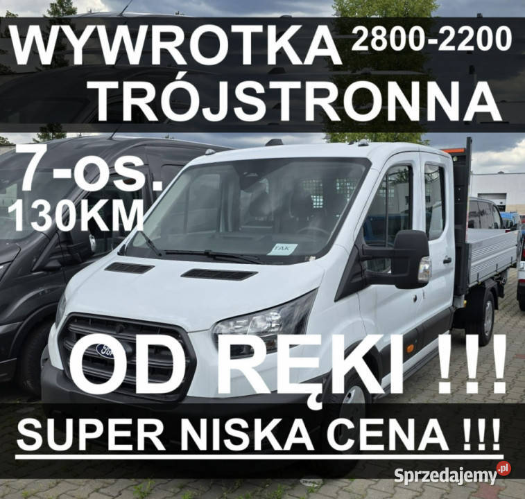 Ford Transit Wywrotka 3str 130 2800 x 2200 Super bluetooth