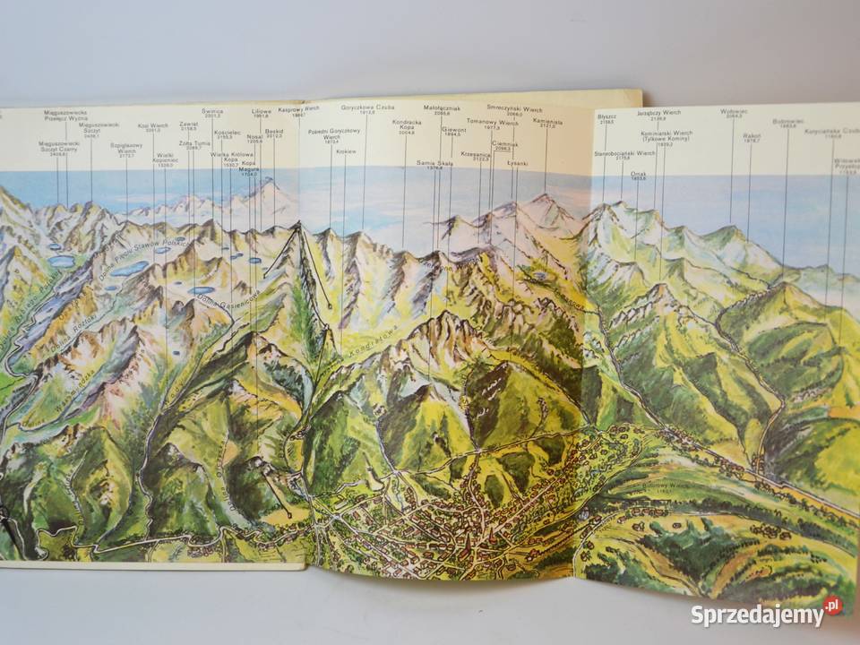 Tatry Polskie wojskowe mapy topograficzne 1984r Pomiechówek