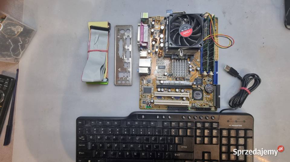 Legendarna retro płyta główna ASUS A8VVM 1Gb RAM zintegrowana karta sieciowa Opole