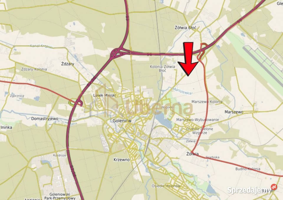 Działki inwestycyjne pod Goleniowem Żółwia Błoć sprzedam