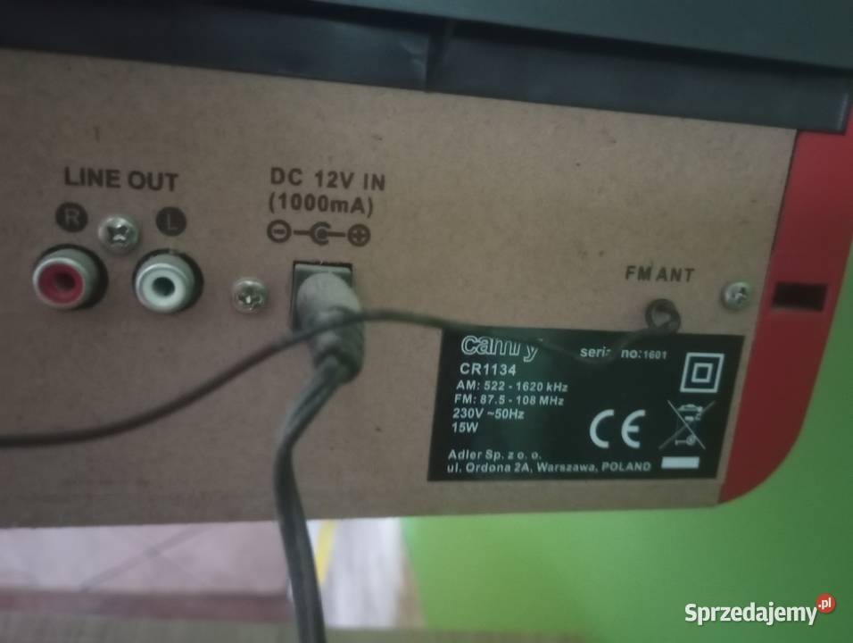 Camry CR 1134 Gramofon z CDMP3USBSD z funkcją Odtwarzacze CD i MD Szczecin