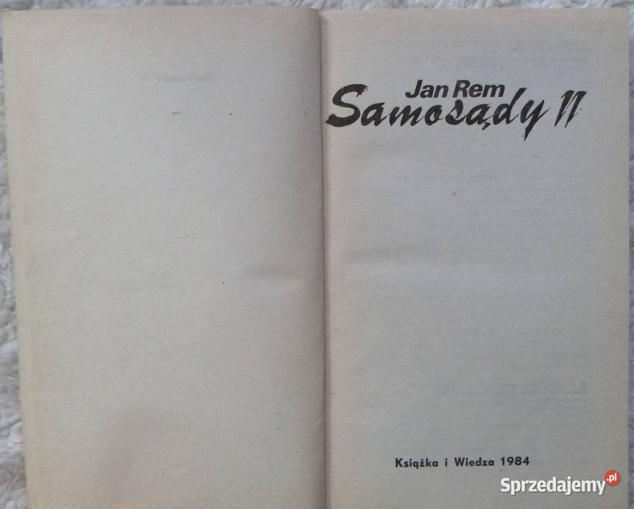 Samosądy II Jan Rem Rok wydania 1984 mazowieckie Warszawa