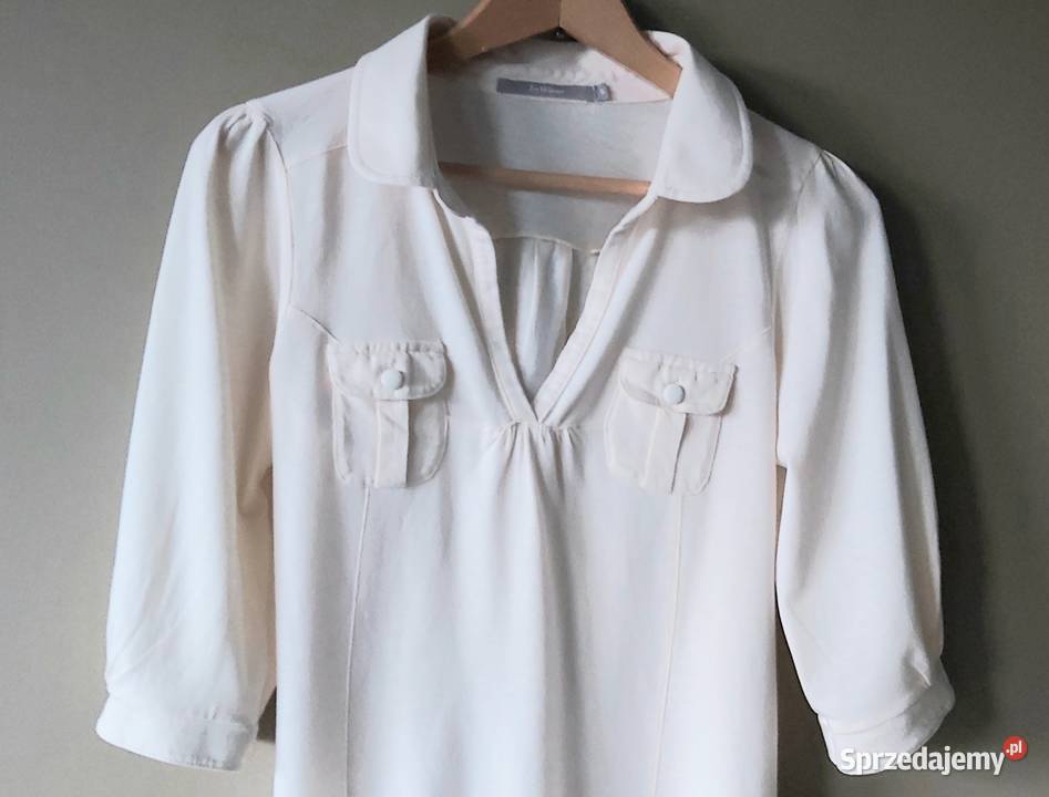 Bluzka damska rozmiar S M żółty/złoty