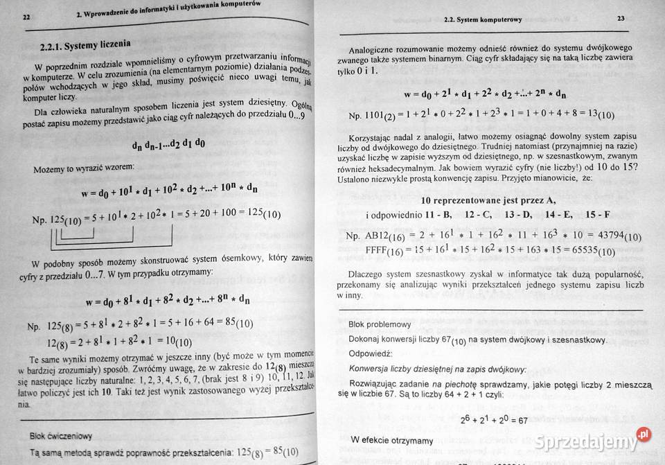 Informatyka bez tajemnic Cz 1 Z Nowakowski W Pozostałe Chełm sprzedam