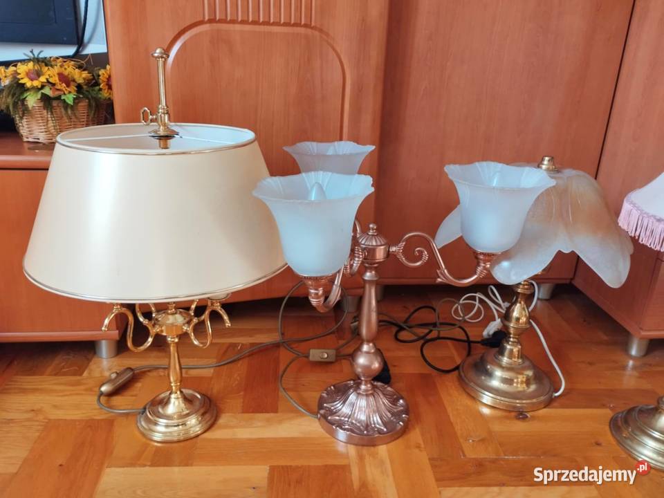 piękne lampy mosiężne i inne wyprzedaż Gorzów Wielkopolski
