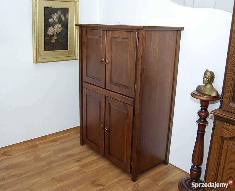 SEKRETARZYK SEKRETERA BIURKO SZAFKA KOMPUTER DĄB Świdnica sprzedam