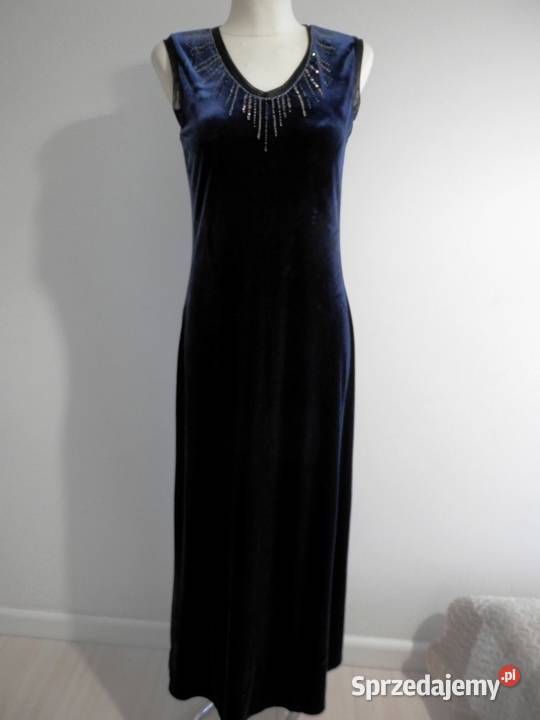 Sukienka Długa Aksamitna Balowa Wieczorowa Łomża sprzedam