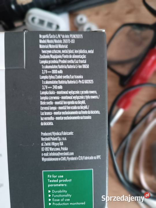 Lampki rowerowe 130 lm USB