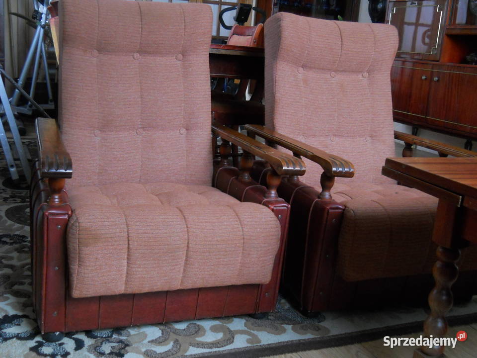 Komplet wypoczynkowy kanapafotelestół rozkładany łódzkie Wiskienica Dolna