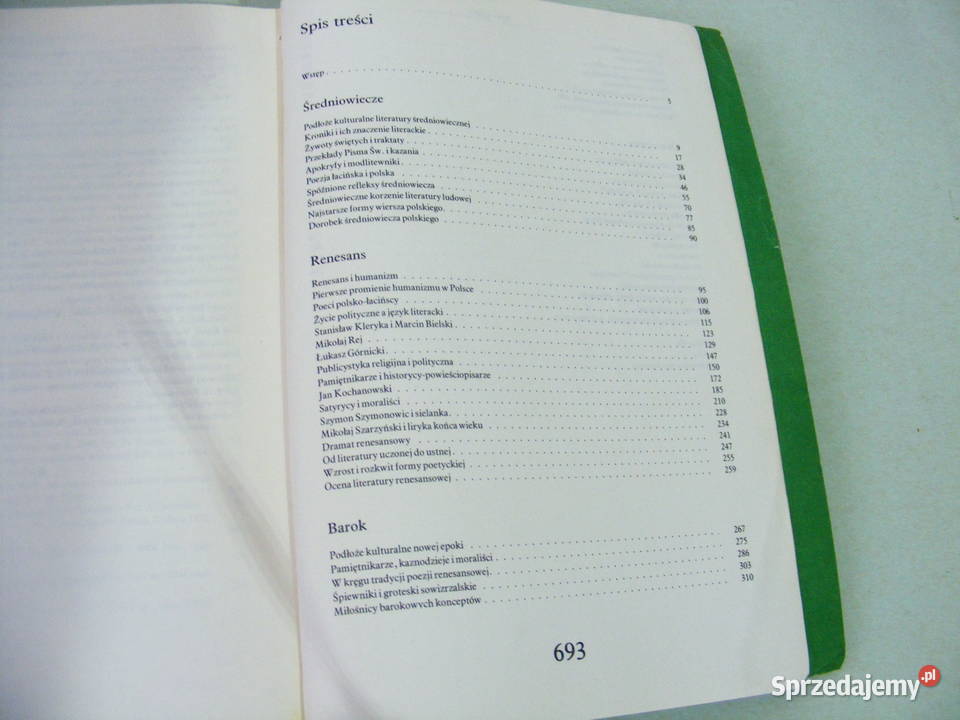 O literaturze polskiej Historia literatury Książki naukowe i popularnonaukowe dolnośląskie Oborniki Śląskie
