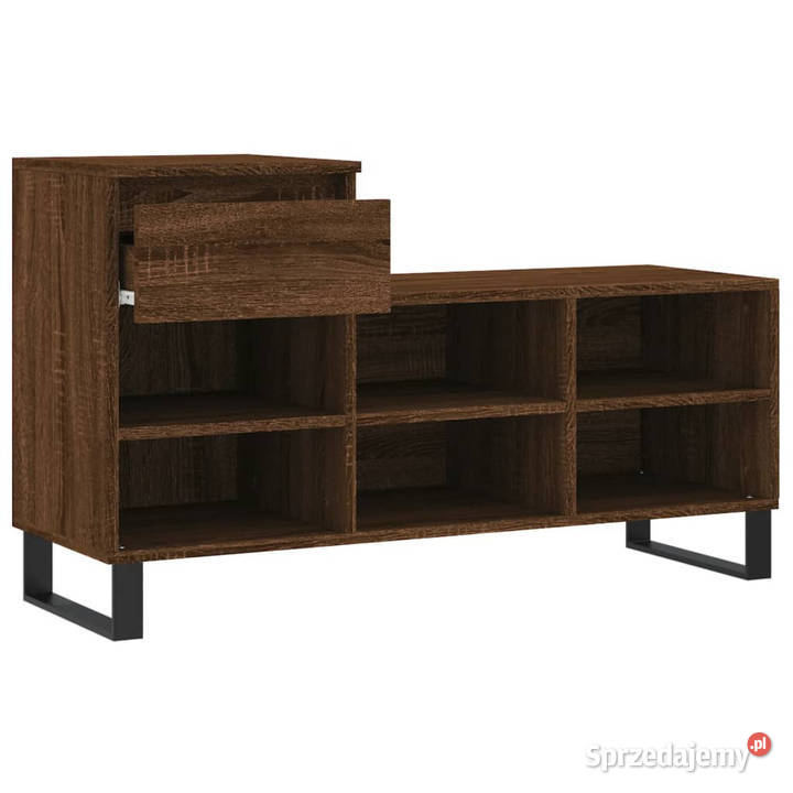 Szafka na buty brązowy dąb 102x36x60 WM831379